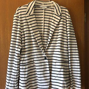 White striped blazer